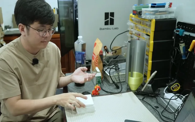 Tay cầm khối lập phương nhựa trắng