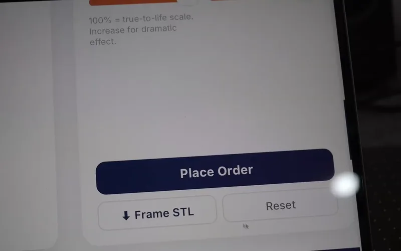 Nút Place Order trên trang web
